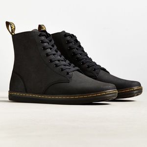 Black Leather Dr. Martens boots
